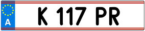 Trailer License Plate